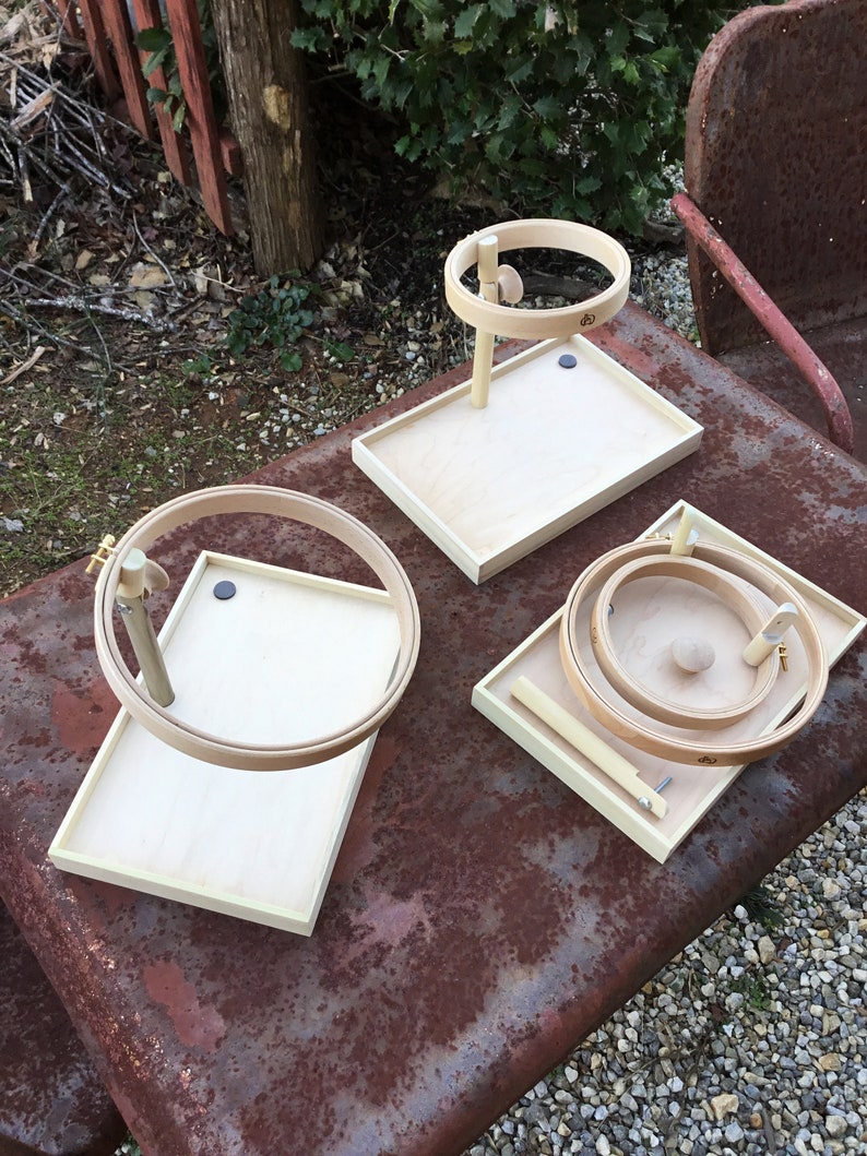 Hoop'n Tray© Needlework Hoop & Stand Etsy