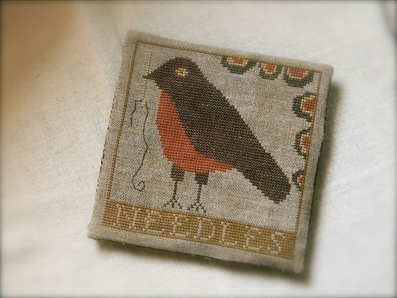 Retired Cross Stitch Club Pattern Folk Bird Needlebook Etsy