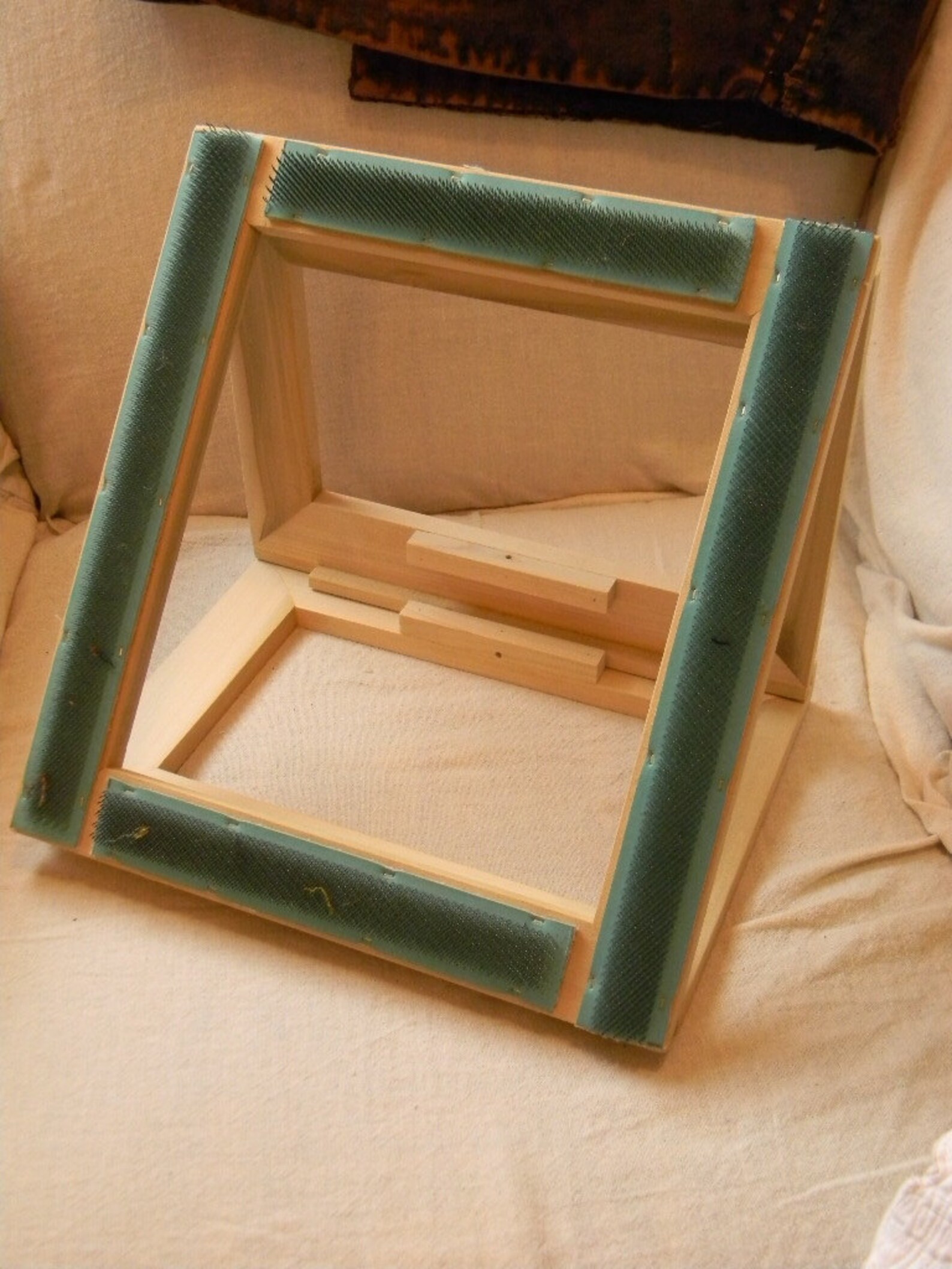 Hookinpunch© ADJUSTABLE Rug Hooking/punch Needle Frame From Etsy