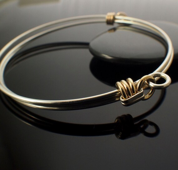 Items similar to Bangle Bracelet Non Tarnish Argentium Sterling Silver