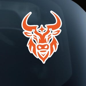 トライバルブルヘッドビニールステッカー - 耐久性のある車用デカール、窓装飾、ウエスタンアニマルデカール、素朴なブルステッカーブルカーデカール