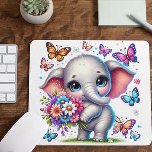 Elephant Mouse Pad/ Great Gift