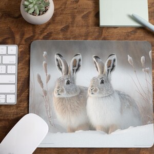 Mouse Pad/ Bunny Rabbit/ Great Gift