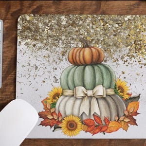 Tapis de souris/Tapis de souris d&#39;automne/Citrouilles d&#39;automne/Super cadeau