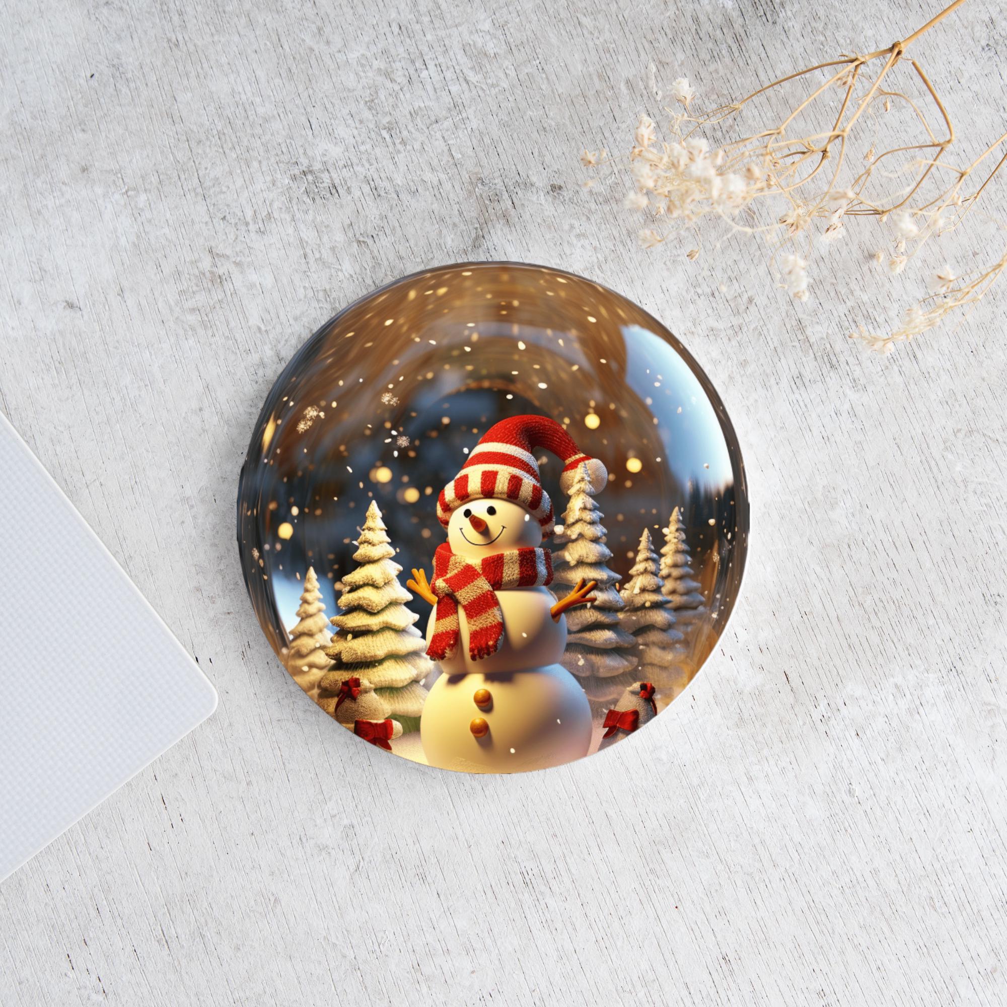 Ensemble de boules à neige rondes en céramique