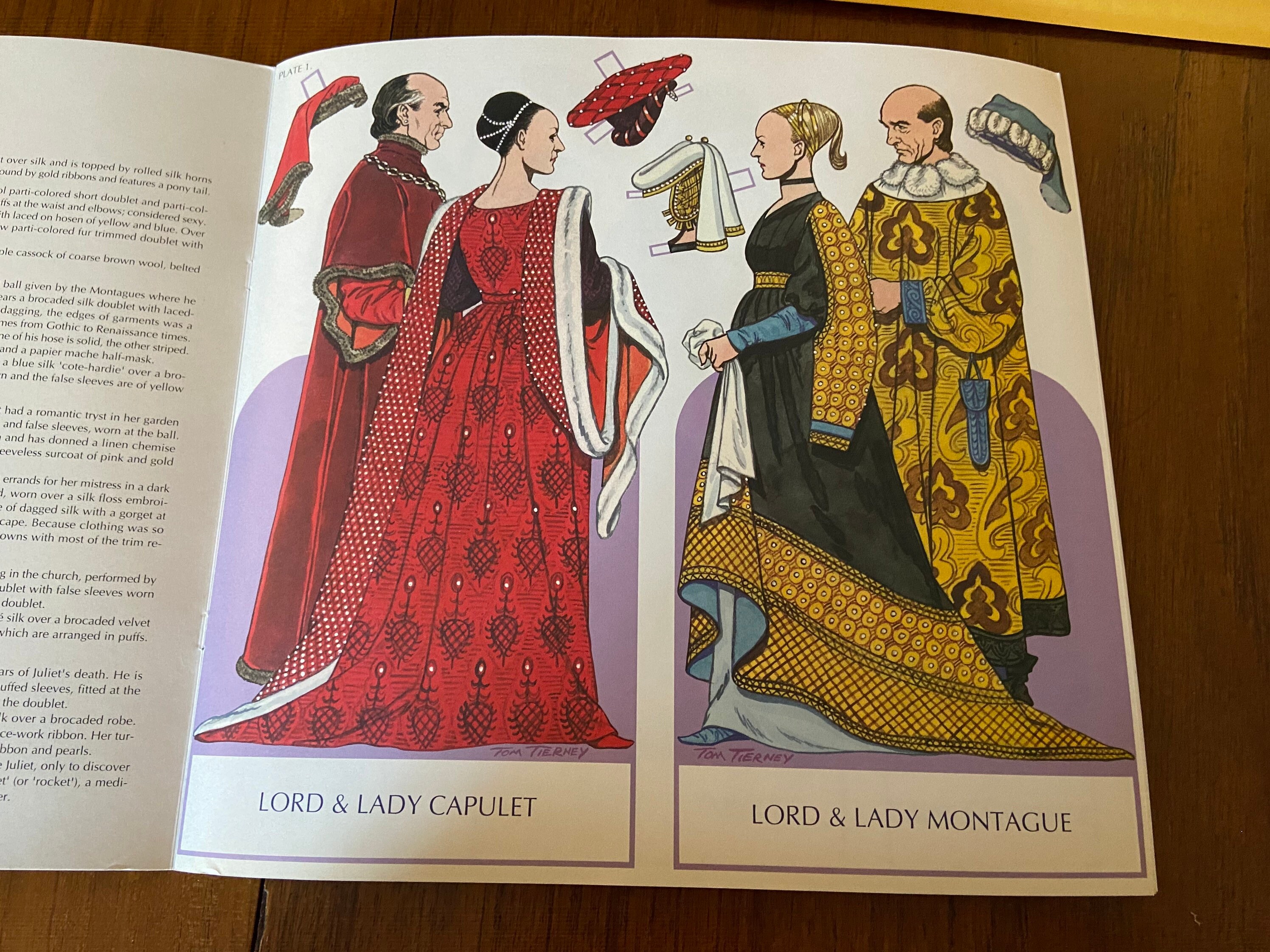 Romeo &amp; Juliet Shakespeare Paper Dolls of Famous Lovers Tom | Etsy