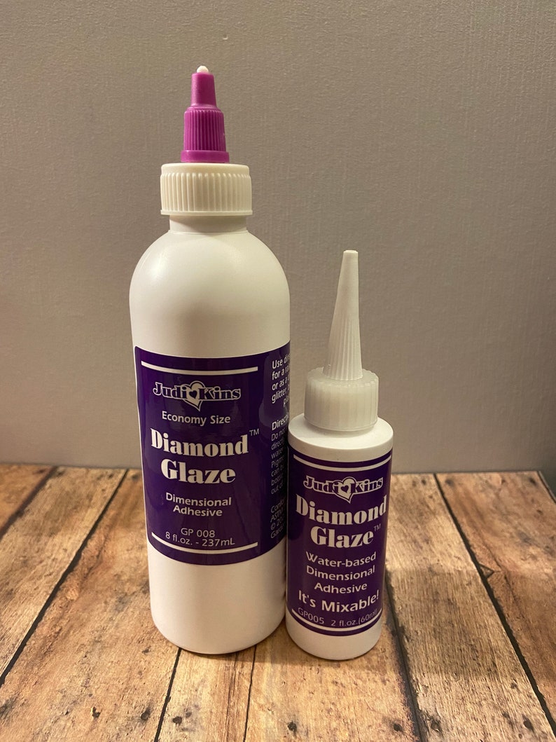 JudiKins Diamond Glaze COMBO 8oz w/ Applicator Tip AND 2oz w/ Etsy