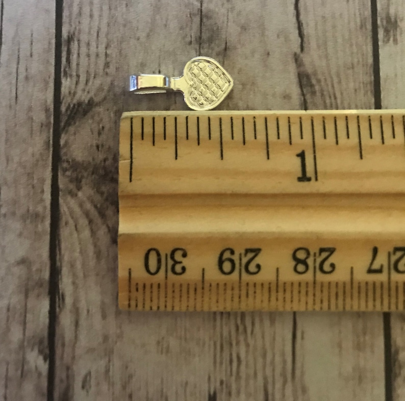 NEW Silver Plated Great for scrabble tile pendants Small Heart Jewelry Bails Set of 25 glass pendants and wood pendants