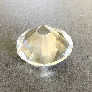 Crystal Glass Prism Multi Faceted Paperweight Art Sculpture New Age