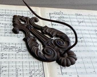 Receipt Hook Cast Iron Antique Hardware Wreath Hanger General Store