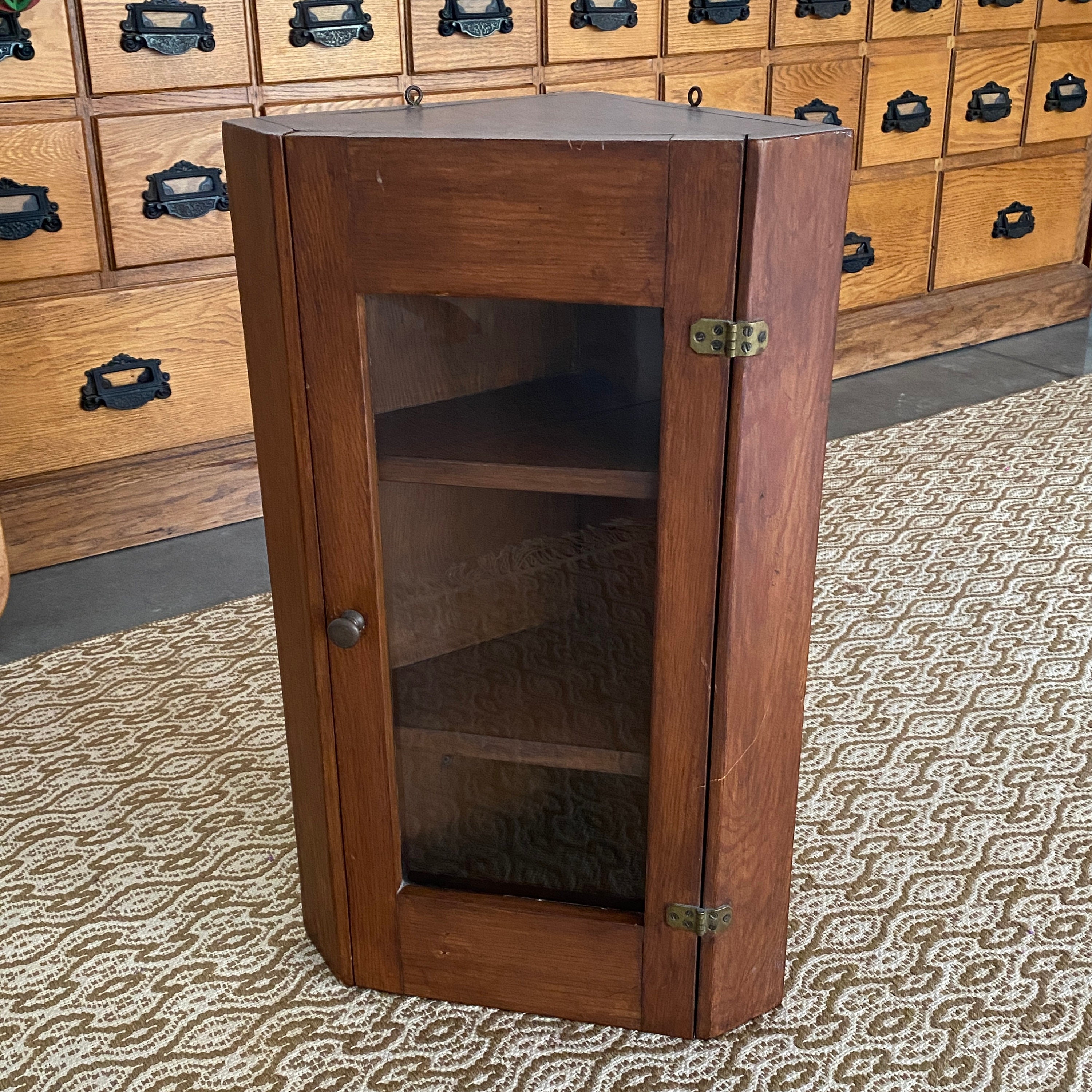 Corner apothecary cabinet deals