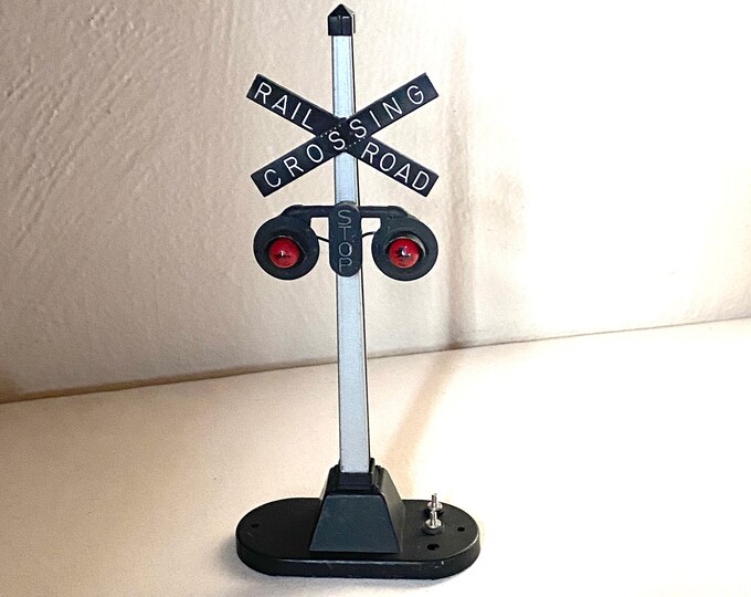 Model Train Crossbuck Lionel Train Crossbuck Railway Sign 1960's No 154 Vintage Railroad ...