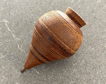 Spinning Top Antique Toy Large Turned Wood Vintage Primitive