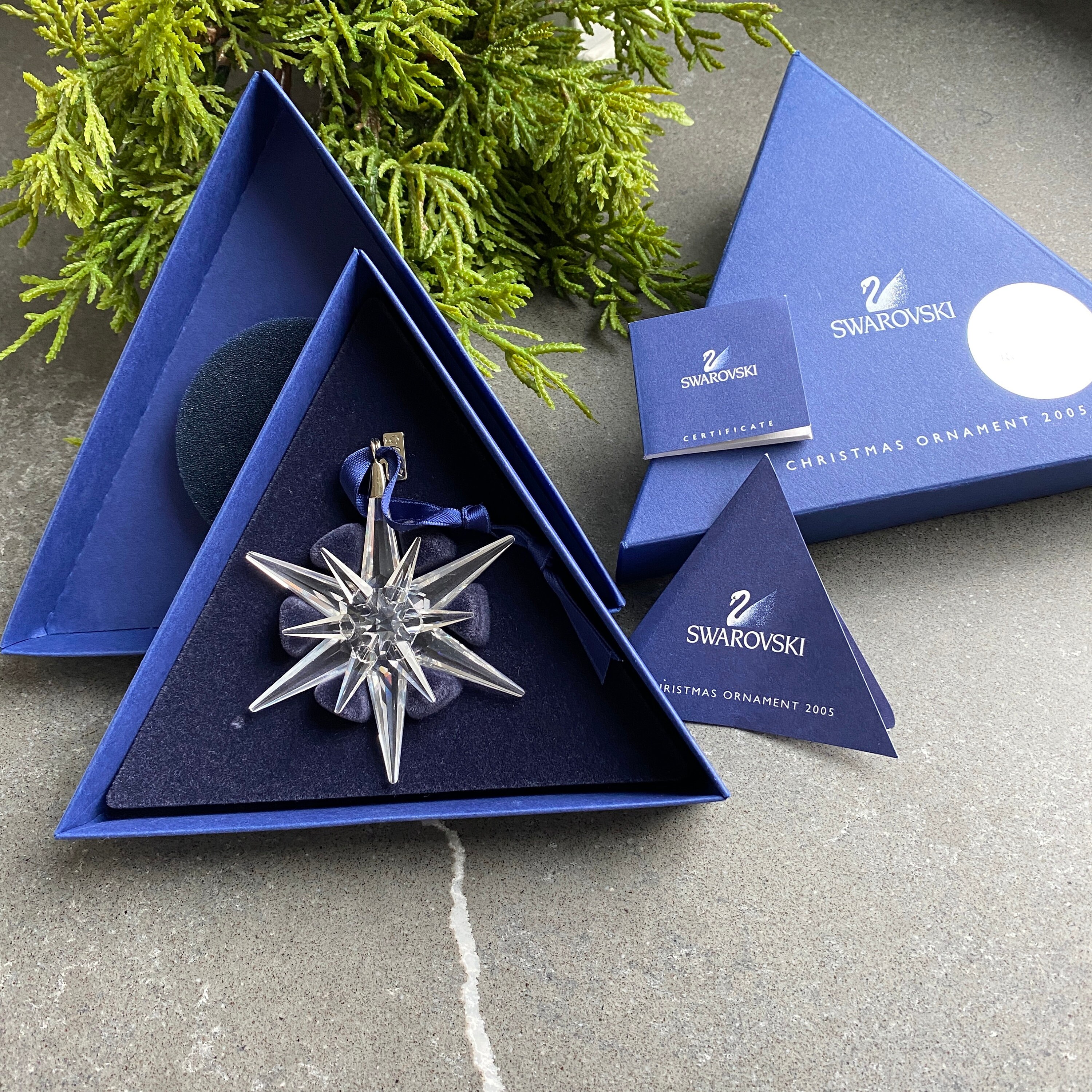 偉大な Edition Annual Crystal Swarovski Christmas Etsy - 2005 Ornament クリスマス