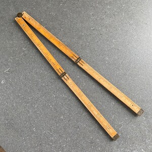 Vintage Wood 24 Folding Ruler 1910 Primitive Antique - Etsy