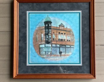 P Buckley Moss Print Greenfield Iowa Opera House Framed Limited Edition Signed