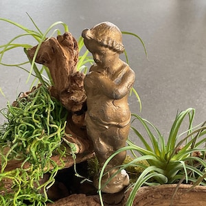 Cherub Angel Cast Figurine Antique Vintage Cupid Sculpture Art