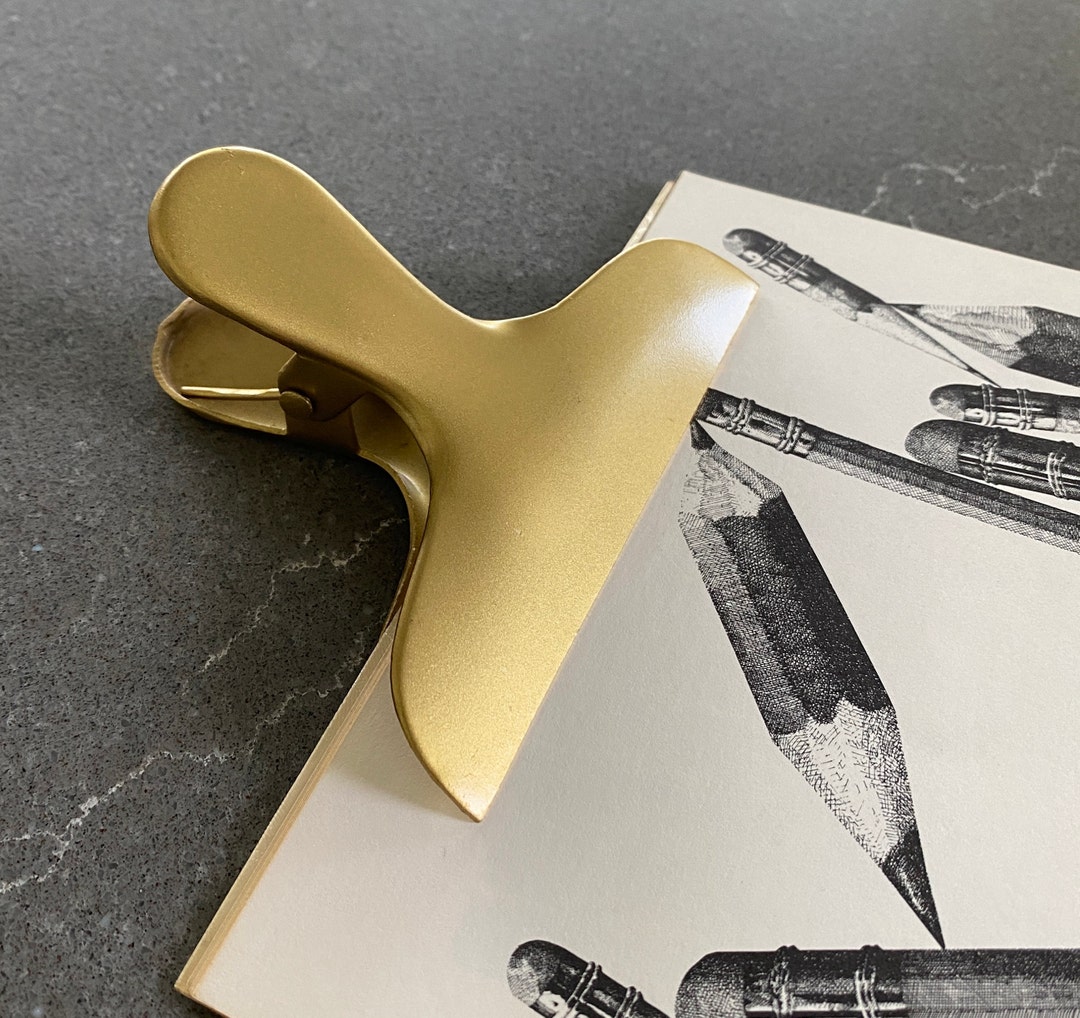 Brass Paper Clip Holder Art Display Office Supply Organization - Etsy