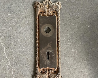 Rosette Türschild viktorianischer Art Deco antiker Schlüssel Restaurierung Vintage Hardware Türschild