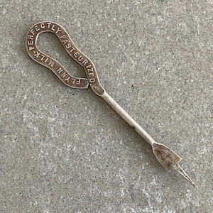 Flynn Milk Bottle Cap Pick Opener Victorian Advertising Memorabilia Vintage