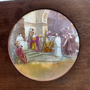 T.H. McAllister Wood-Framed Glass Magic Lantern Slide Jesus Bible