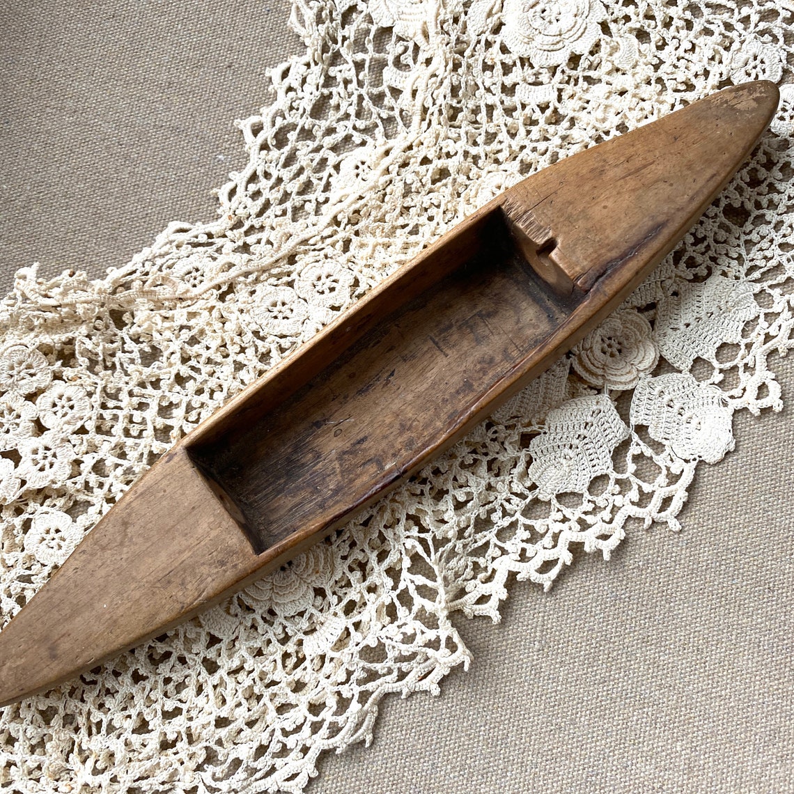 Weaving Shuttle for Loom Rag Rug Fiber Art Wood Antique Etsy