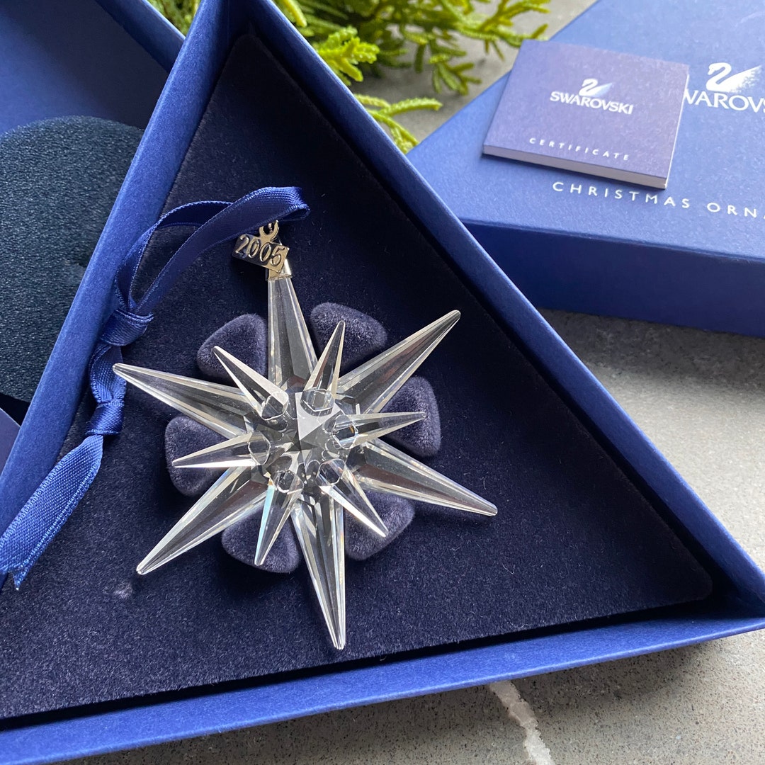Swarovski Crystal Annual Edition Christmas Ornament 2005 - Etsy