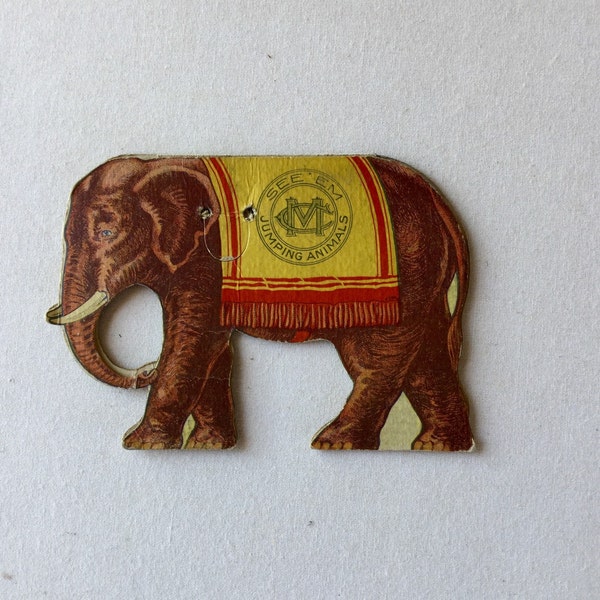 Vaudeville Advertisement Paper Ephemera Elephant 1914 Toy from Creston Iowa