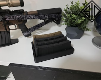 AR-15 Magazine Holder for PMAG Gen 2/3 | Gun Safe Organizer | Range Bag Storage Tray | 30rd Mag Rack | Carbon Fiber Reinforced
