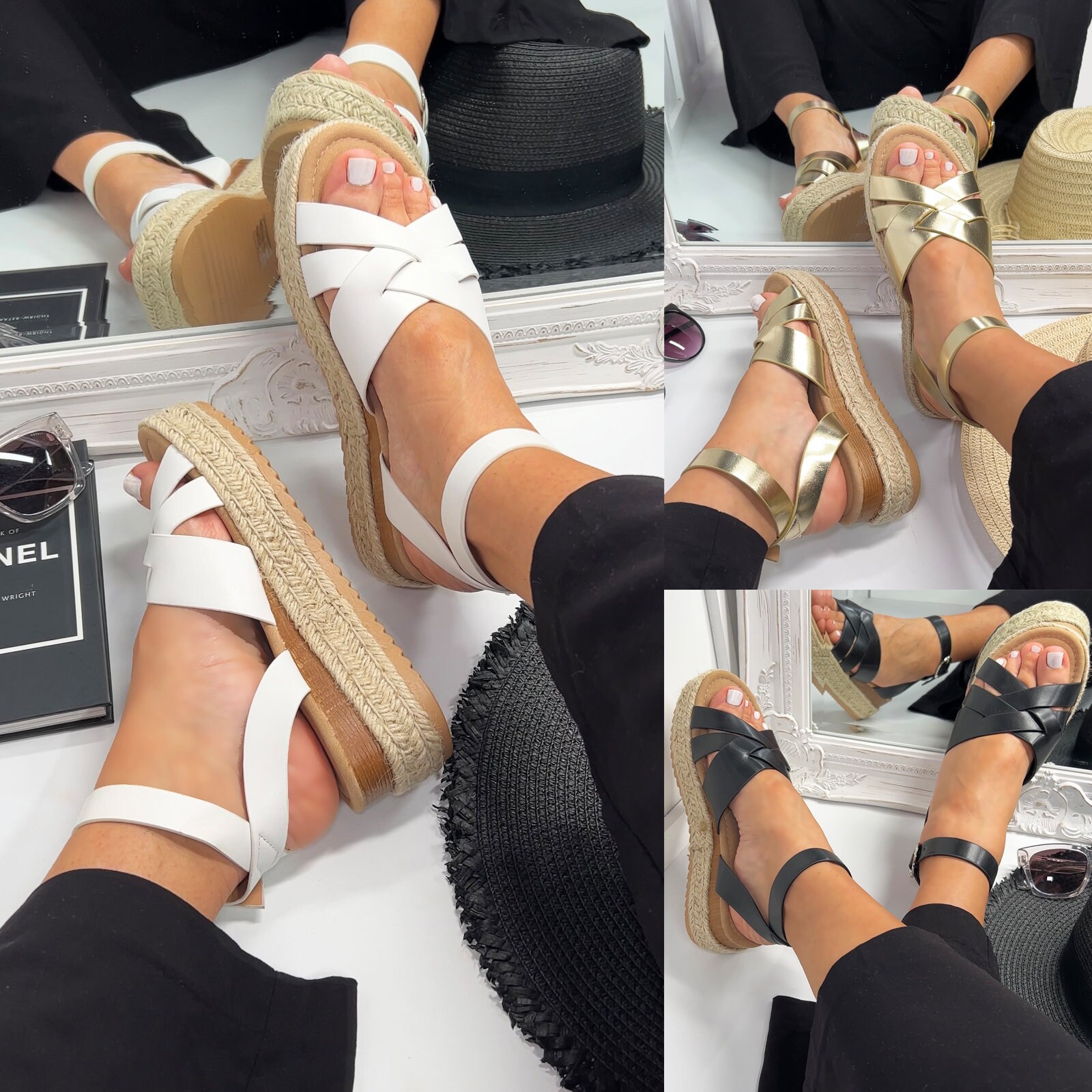 damen sandalen fußbett