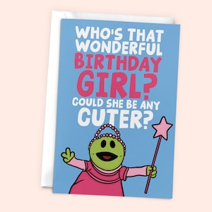 Nanalan Birthday Card - Tiktok Nanalan Meme Card For Her - Who&#39;s That Wonderful Birthday Girl - Funny Tiktok Trend Birthday Card For Girl