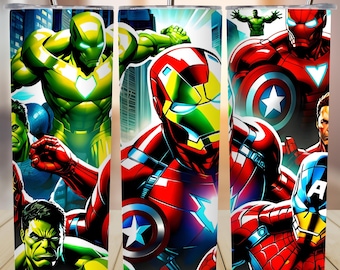 Wrap superheld beker: 20 oz sublimatieontwerp (png-bestand)