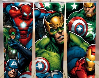 Wrap superheld beker: 20 oz sublimatieontwerp (png-bestand)