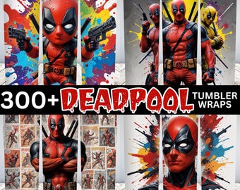 Paquete de envoltorios para vasos con más de 300 personajes de dibujos animados