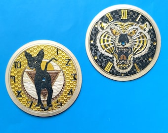 Watch dial, 28.5 mm Custom Dial, Custom dial Tiger, Custom dial Cat