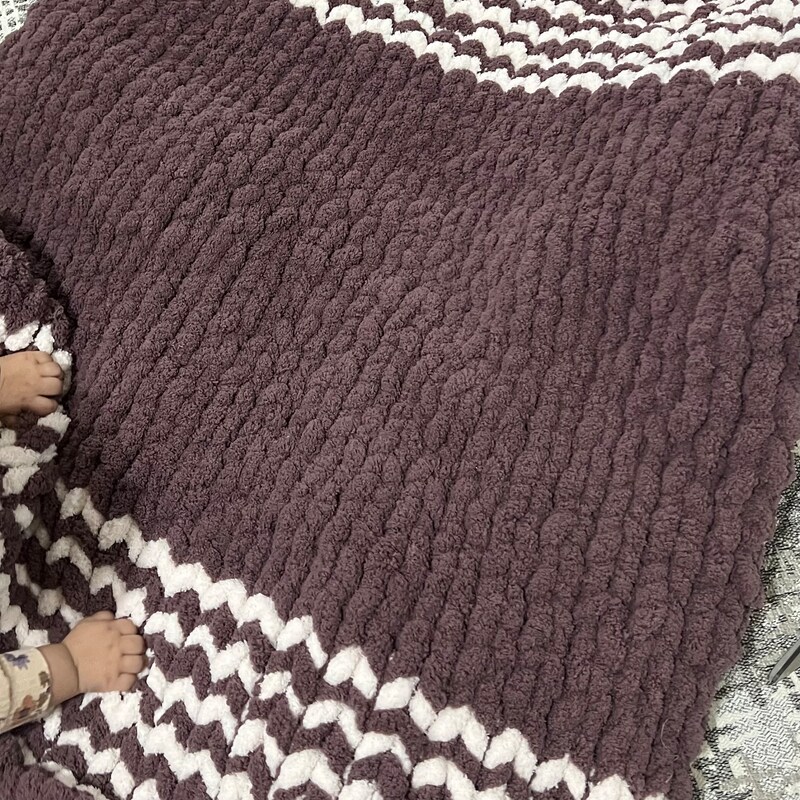 Knit Blanket Etsy