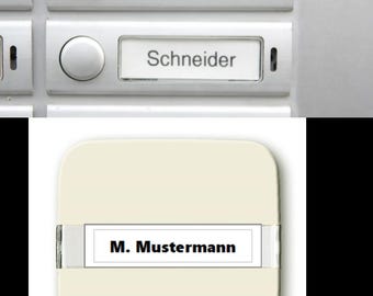 Personalisierter Aufkleber für Klingel