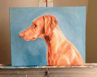 Custom Pet Portrait Painting - 11x14"