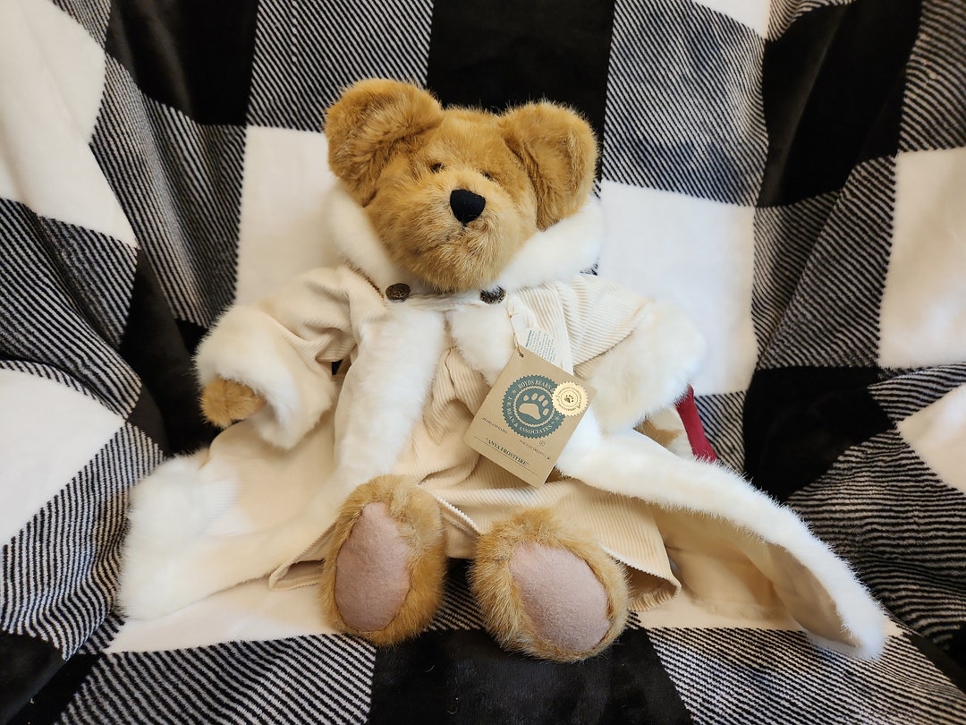 Boyd's Bear Anya Frostfire in White Winter Corduroy Dress and Cape
