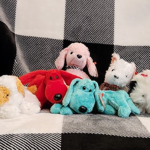 Beanie Babies Dogs including Brigitte Kirby Rover Diddley Darling and Poofie Dog Lovers Gifts Colorful Beanie Babies, Gift for Dad