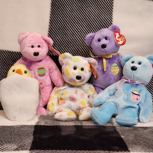 Easter Beanie Babies Eggs 2004 Eggs II Eggbert Eggs and Eggs III Great for Easter Basket Stuffers