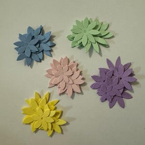 Flores troqueladas - Minicaja pastel