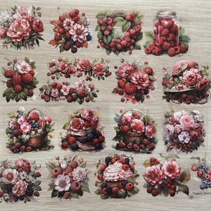 Raspberry Delights | Taśma PET z powłoką UV 100 cm | Thalia's Journal Craft