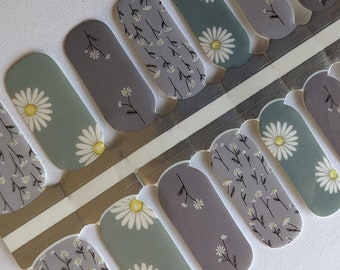 Lazy Daisy Nail Strips, Nail Stickers, Nail Art