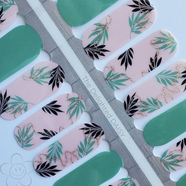 Palm Tree Nail Stickers Etsy