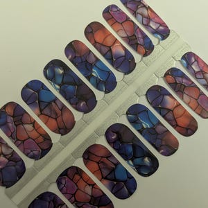 Stained Glass Nail Stickers: Easy DIY Nail Art