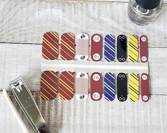 HP Wizard Nail Wraps: DIY Nail Art Stickers