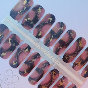 Dragon Scale Marble Nail Wraps: Easy DIY Nail Art Stickers