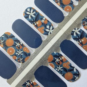 Oranjebloesem nagelfolie, nagelstrips, nagelstickers, nailart