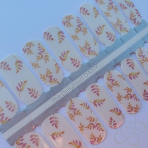 Fall Leaves Nail Wraps: Non-Toxic Nail Art Stickers